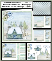  JJ PASTEL CHRISTMAS 3 7X7 MINI KIT
