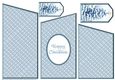 JJ BLUE CHRISTMAS2 TRI-FOLD CARD