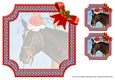  JJ PETS LOVE CHRISTMAS TOO HORSE IN A HAT 8X8 INSERT BLANK