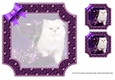 JJ PETS LOVE CHRISTMAS TOO SNOW WHITE CAT 8x8 INSERT BLANK