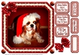 JJ PETS LOVE CHRISTMAS TOO SPANIEL 8X8