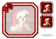 JJ PETS LOVE CHRISTMAS TOO SPANIEL 8X8 INSERT BLANK