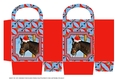  JJ PETS LOVE CHRISTMAS TOO HORSE IN A HAT SMALL GIFT BAG