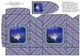 JJ BLUE CHRISTMAS 3 PINCH BAG AND TAG.
