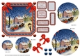 JJ CHRISTMAS SLEIGH RIDE 5 INCH SQUARE CARD PYRAMAGE