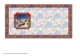 JJ CHRISTMAS SLEIGH RIDE 5 INCH SQUARE CARD INSERT BLANK