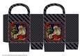 JJ CHRISTMAS VINTAGE SANTA SMALL GIFT BAG