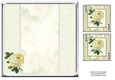 JJ CREAM VINTAGE ROSE 8X8 QUICK CARD INSERT BLANK