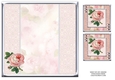 JJ PINK VINTAGE ROSE 8X8 QUICK CARD INSERT BLANK