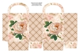 JJ PALE PEACH VINTAGE ROSE SMALL GIFT BAG