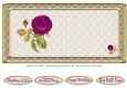 JJ VINTAGE MAGENTA ROSE 6X6 INSERT