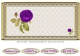 JJ VINTAGE PURPLE ROSE 6X6 INSERT
