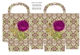 JJ VINTAGE MAGENTA ROSE GIFT BAG