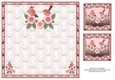 JJ BIRDS AND ROSES 8X8 QUICK CARD INSERT