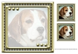 JJ LOVE MY DOG 8X8 BEAGLE INSERT BLANK