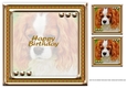 JJ LOVE MY DOG CAVALIER KING CHARLES 8X8 INSERT HAPPY BIRTHDAY