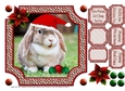 JJ PETS LOVE CHRISTMAS TOO 8X8 LOP EARED RABBIT