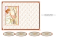JJ ART NOUVEAU LADY WITH ROSES 6X4 INSERT