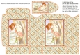 JJ ART NOUVEAU LADY WITH ROSES PINCHBAG AND TAG