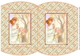 JJ ART NOUVEAU LADY WITH ROSES PILLOW BOX.
