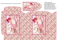 JJ ART NOUVEAU LADY WITH ROSES PINCHBAG AND TAG PINK