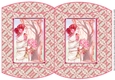 JJ ART NOUVEAU LADY WITH ROSES PILOW BOX PINK