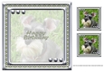 JJ LOVE MY DOG MINIATURE SCHNAUZER 8X8 INSERT HAPPY BIRTHDAY