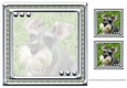 JJ LOVE MY DOG MINIATURE SCHNAUZER 8X8 INSERT BLANK