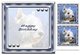 JJ LOVE MY DOG WEST HIGHLAND TERRIER OR WESTIE 8X8 INSERT HAPPY BIRTHDAY
