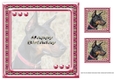  JJ LOVE MY DOG DOBERMAN 8X8 INSERT HAPPY BIRTHDAY