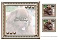 JJ LOVE MY DOG NEWFOUNDLAND 2 8X8 INSERT HAPPY BIRTHDAY