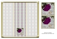 JJ MAUVE ROSE WEDDING OR ANNIVERSARY 8X8 INSERT BLANK