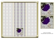 JJ PURPLE ROSE WEDDING OR ANNIVERSARY 8X8 INSERT BLANK