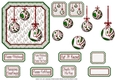JJ CHRISTMAS BAUBLES PEACE JOY AND LOVE 5X5 RED