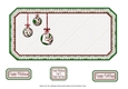 JJ CHRISTMAS BAUBLES PEACE JOY AND LOVE 5X5 INSERT RED