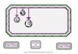 JJ CHRISTMAS BAUBLES PEACE JOY AND LOVE 5X5 INSERT PURPLE