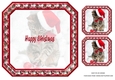 JJ PETS LOVE CHRISTMAS TOO CUTE CAT 8X8 INSERT HAPPY CHRISTMAS
