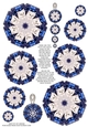 JJ PETS LOVE CHRISTMAS TOO SNOW WHITE CAT BLUE DECORATION