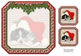 JJ PETS LOVE CHRISTMAS TOO SLEEPY CAT AND DOG 8X8 INSERT BLANK
