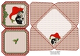 JJ PETS LOVE CHRISTMAS TOO SLEEPY CAT AND DOG 4X4 CARD AND ENVELOPE