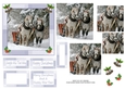 JJ CHRISTMAS HORSES SLEIGH RIDE 5X5 PYRAMAGE
