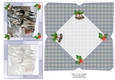 JJ CHRISTMAS HORSES SLEIGH RIDE 4X4 CARD AND ENVELOPE