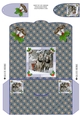 JJ CHRISTMAS HORSES SLEIGH RIDE MONEY WALLET