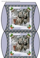 JJ CHRISTMAS HORSES SLEIGH RIDE PILLOW BOX