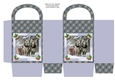 JJ CHRISTMAS HORSES SLEIGH RIDE GIFT BAG