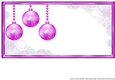 JJ CHRISTMAS SOFT FUCHSIA BAUBLES 6X6 INSERT