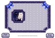 JJ PETS LOVE CHRISTMAS TOO SNOW WHITE CAT BLUE 5X7 INSERT