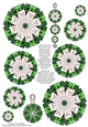 JJ PETS LOVE CHRISTMAS TOO SNOW WHITE CAT GREEN DECORATION