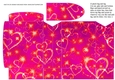 JJ CERISE HEARTS PINCHBAG AND TAG