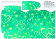  JJ TURQUOISE HEARTS PINCHBAG AND TAG